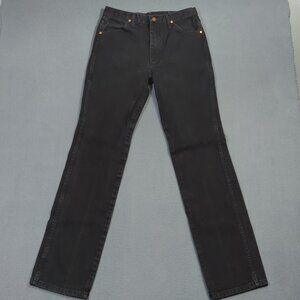 Wrangler Jeans Men's 32x36 Fits 31x34 Black 936WBK Cowboy Cut Slim Fit Western